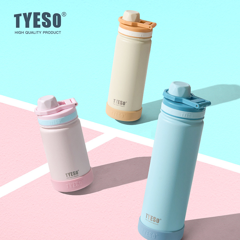 Sports Equipment 7 Year Old - TYESOステンレス製真空断熱ボトル 420/600/750ml スポーツサーモボトル 子供用 保温保冷水筒 保温保冷トラベルマグ