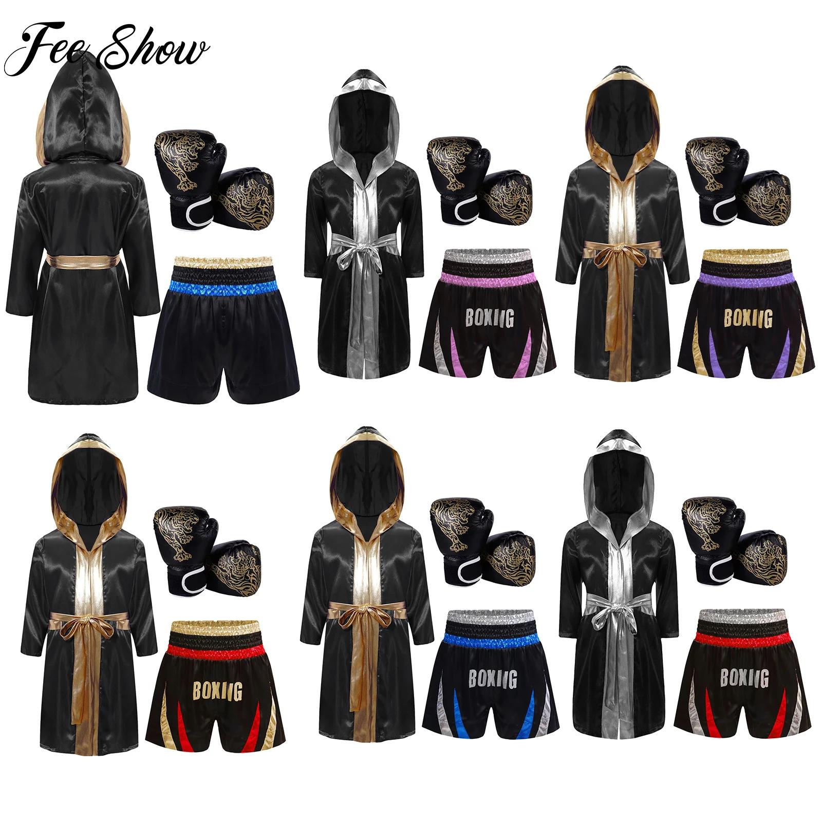 Boxing Glove Set - キッズ ボーイズ ガールズ ボクシング ローブ トレーニング