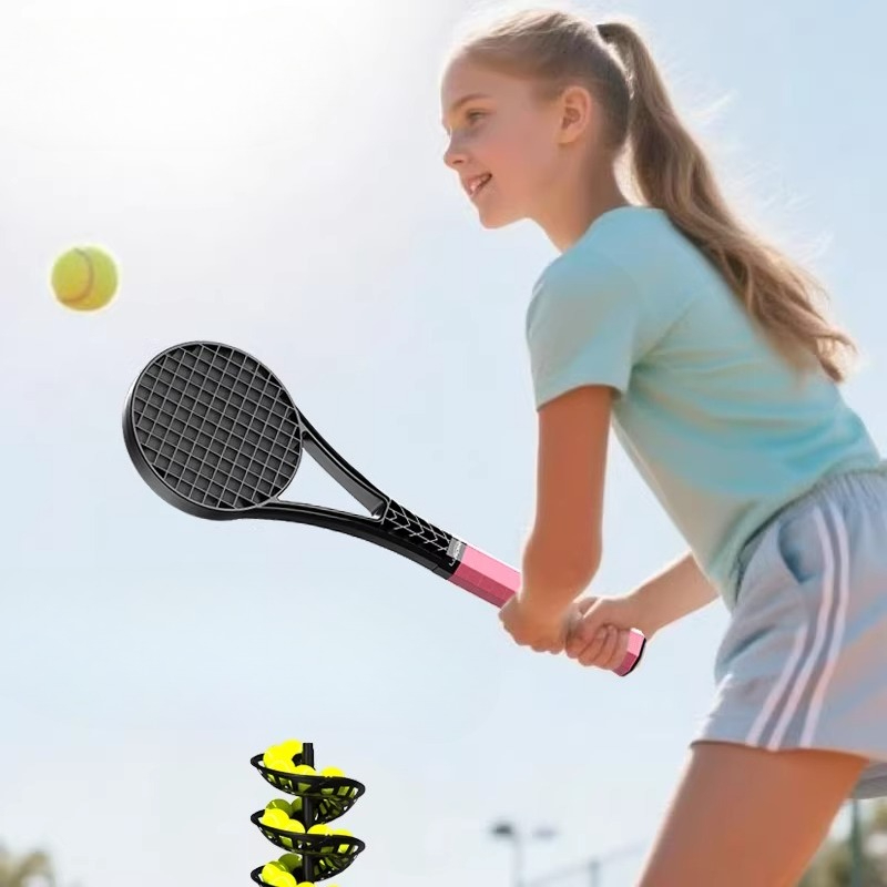 Badminton Racket Carbon - プロテニスデザートラケット子供練習用テニスラケット大人用シングル練習用ラケットポータブルスポーツ用品