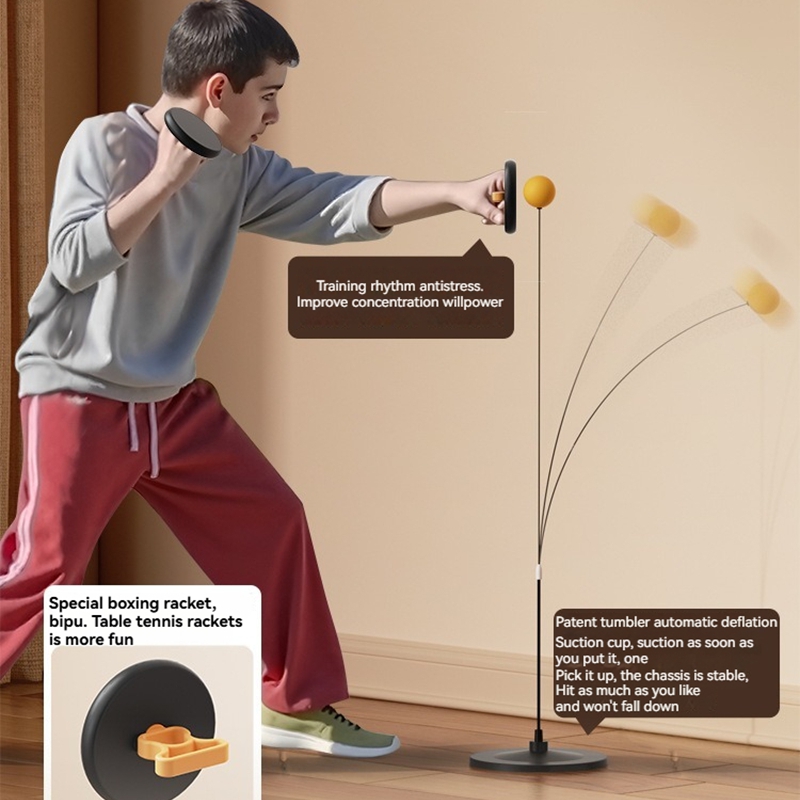 Ping Pong Ball Set - 弾性卓球練習トレーナー卓球練習ビジョントレーニングボールセット、急速な視覚運動トレーニング用