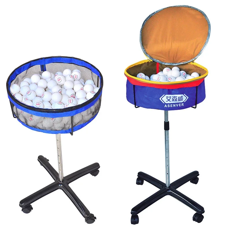 Ping Pong Ball Set - モバイル卓球マルチボール収納バスケットコレクター、ポータブルピンポンボールトレーニングボール収納容器スポーツアクセサリー