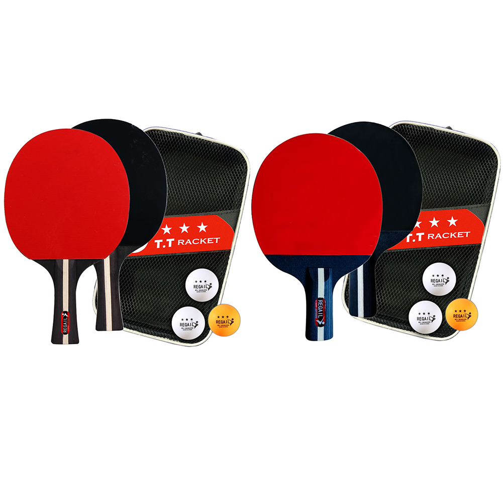 Ping Pong Ball Set - 卓球ラケット 2本セット＆3球 卓球パドル プロ仕様卓球パドルセット バッグ付き 初心者練習用ゲーム