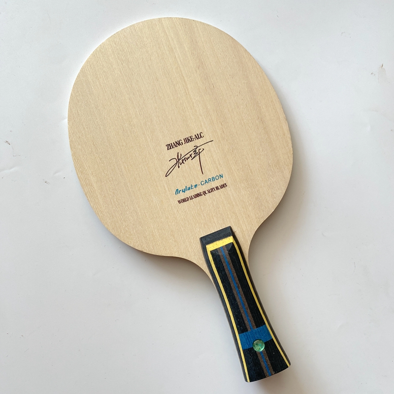 Badminton Racket Carbon - プロ仕様カーボンファイバー卓球ラケット 5層ウッド+2AC攻撃用ロングハンドル ピンポンブレード スポーツフィットネス用