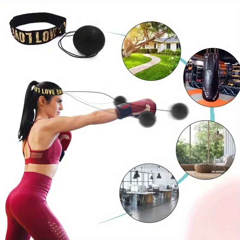Sports Equipment Names - 1/3 個ボクシングスピードボールヘッドマウント Pu パンチサンダトレーニングハンドアイリアクションホームサンドバッグフィットネス機器ジムムエタイ