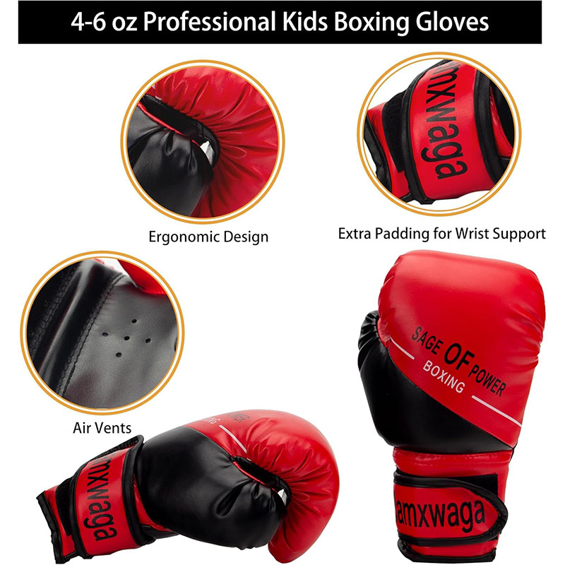 子供用ボクシンググローブとパンチングミットセット,ハンドラッ - Boxing Glove Set のレビューと価格