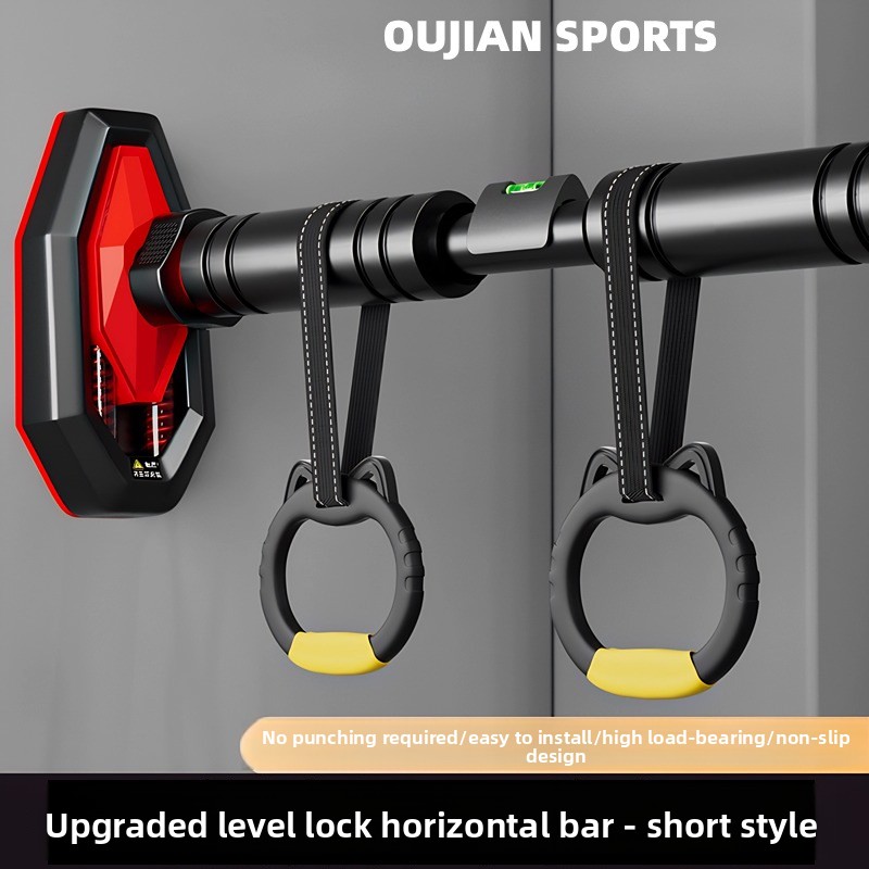 室内用ドア枠マウント式懸垂バー、穴あけ不要、吊り下げリング付 - Sports Equipment Names のレビューと価格