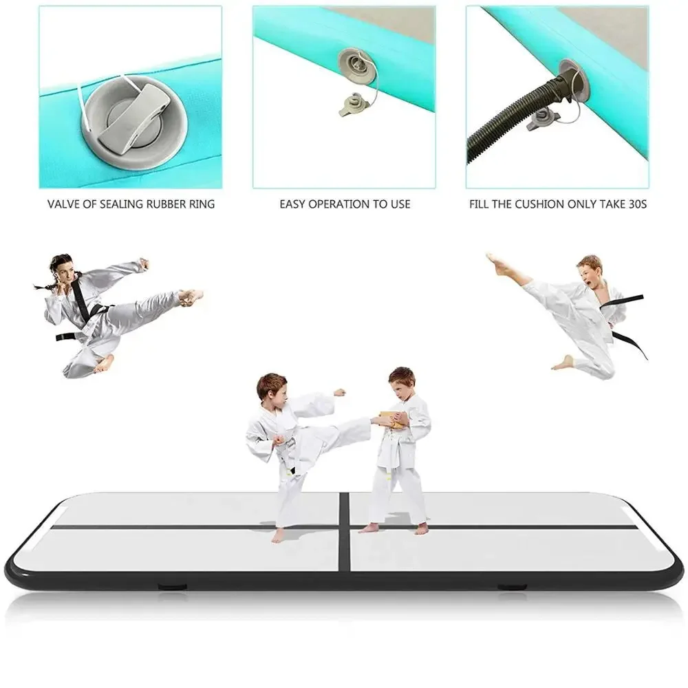 体操用インフレータブルポンプ2メートル,トランポリン,子供用 - Tumbling Air Track のレビューと価格