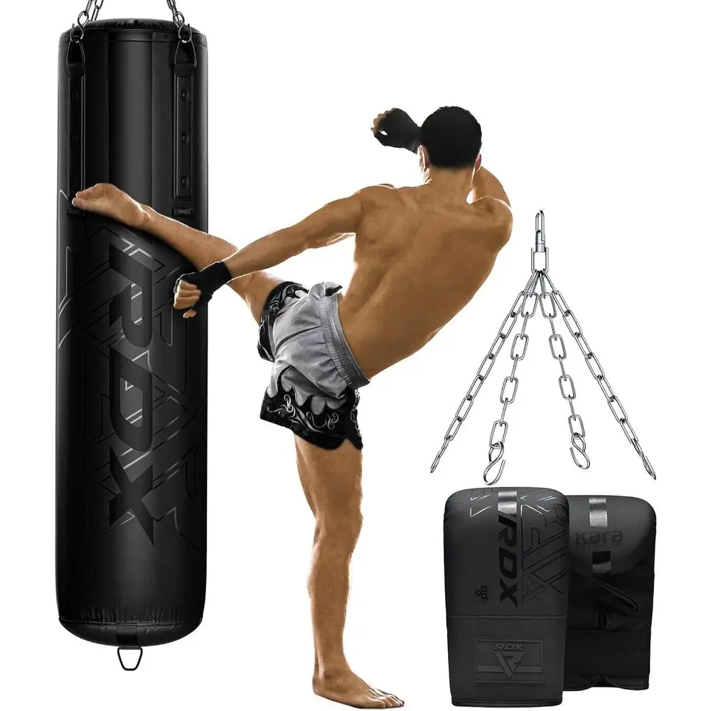 55ポンド充填、最大容量110ポンドの3ピースヘビーバッグセ - Boxing Glove Set のレビューと価格