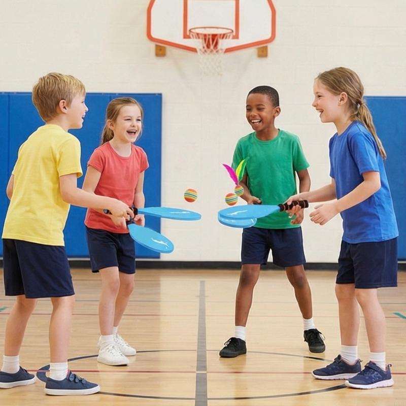 木製パドルを含むプロフェッショナル子供用クリケットバトミント - Ping Pong Ball Set のレビューと価格