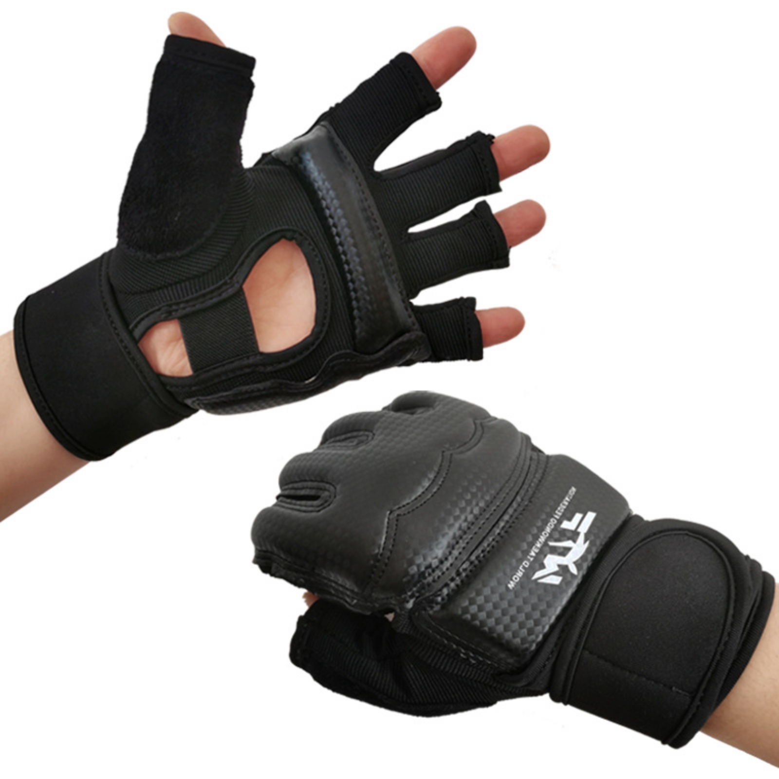 テコンドーグローブとフットガードセット、ハーフフィンガーグロ - Boxing Glove Set のレビューと価格