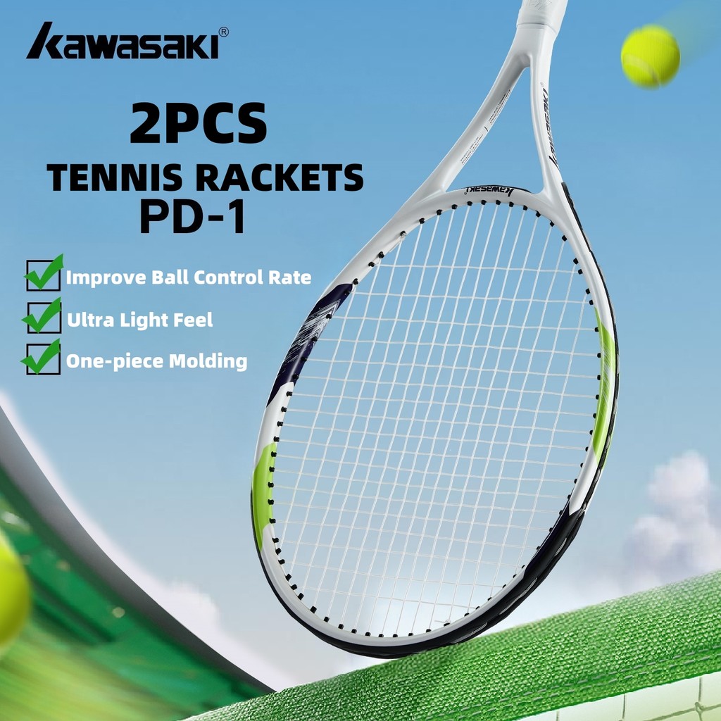 Kawasaki ライトテニスラケットセット カーボン複合ラ - Badminton Racket Carbon のレビューと価格