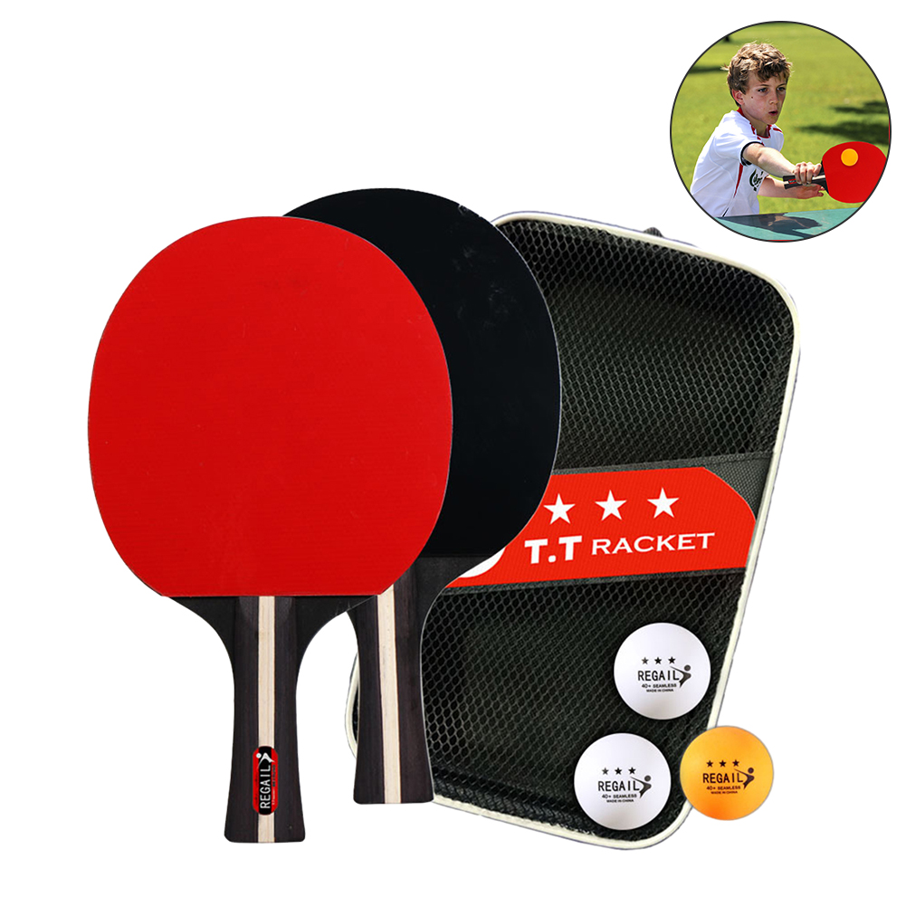 卓球ラケット、ラケット2本とボール3本のピンポンセット、プロ - Ping Pong Ball Set のレビューと価格