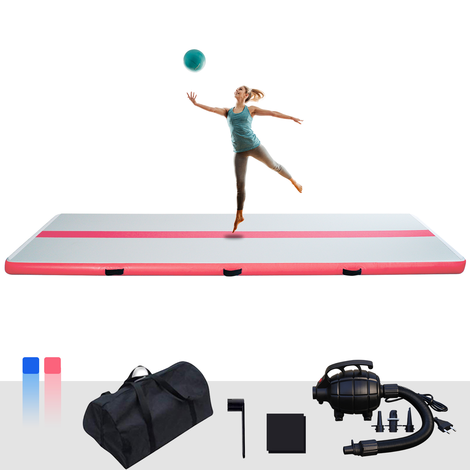 EU送料無料 ドロップシッピング ヨガマット エコフレンドリ - Tumbling Air Track のレビューと価格