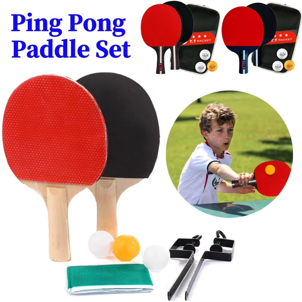3ボール卓球セット メッシュラック付き ポプラ材卓球セット  - Ping Pong Ball Set のレビューと価格