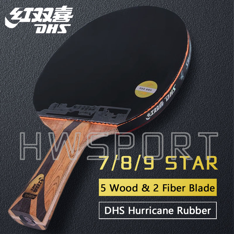 オリジナル DHS 7 スター卓球ラケット攻撃的 8 スター - Badminton Racket Carbon のレビューと価格