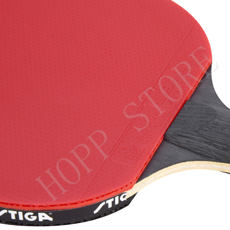 Stiga 6スターラケット攻勢プロカーボンにきびゴムオリジ - Badminton Racket Carbon のレビューと価格